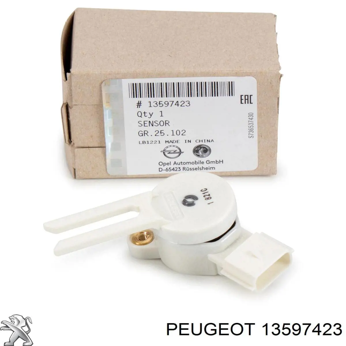 13597423 Peugeot/Citroen sensor de ativação do sinal de parada
