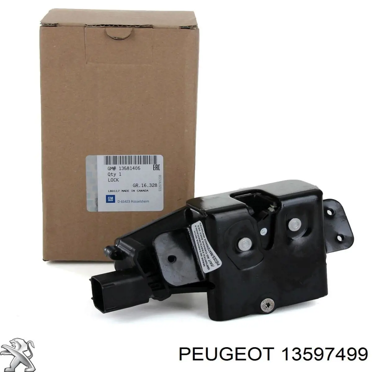 Кнопка привода замка 3/5 двери (ляды)/крышки багажника Peugeot/Citroen 13597499