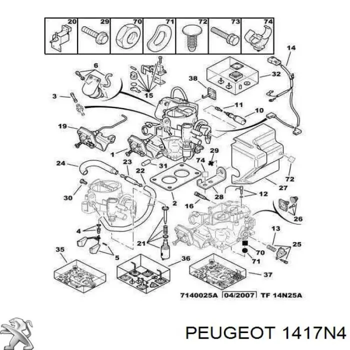 1417N4 Peugeot/Citroen 