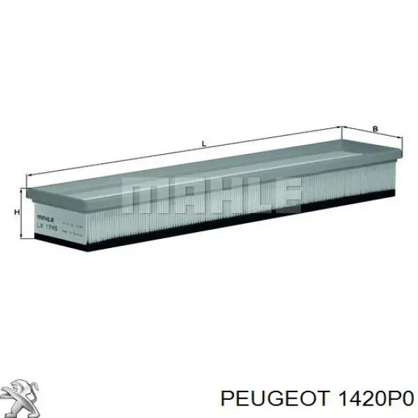 Корпус воздушного фильтра в сборе Peugeot/Citroen 1420P0 цена, от 50.68 USD