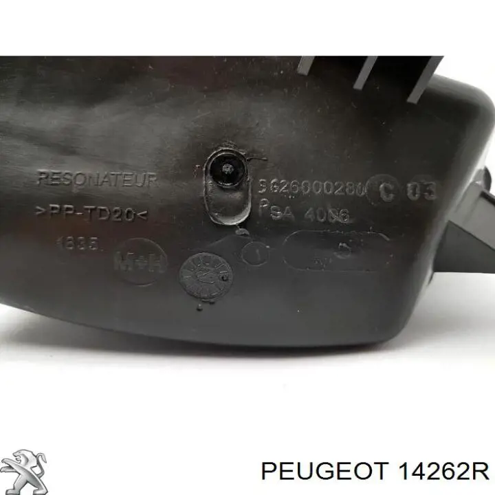 14262R Peugeot/Citroen патрубок воздушный, выход воздушного фильтра
