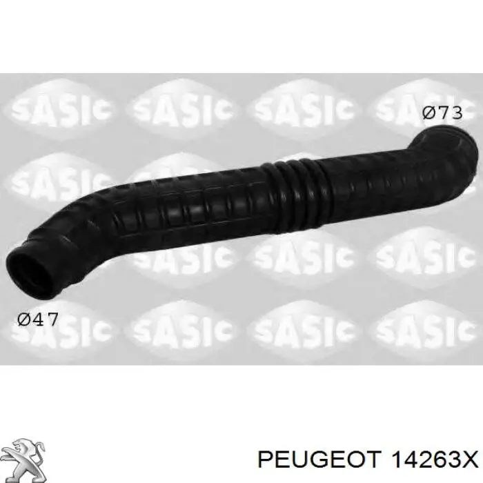 Tubo flexible de aspiración, salida del filtro de aire 14263X Peugeot/Citroen
