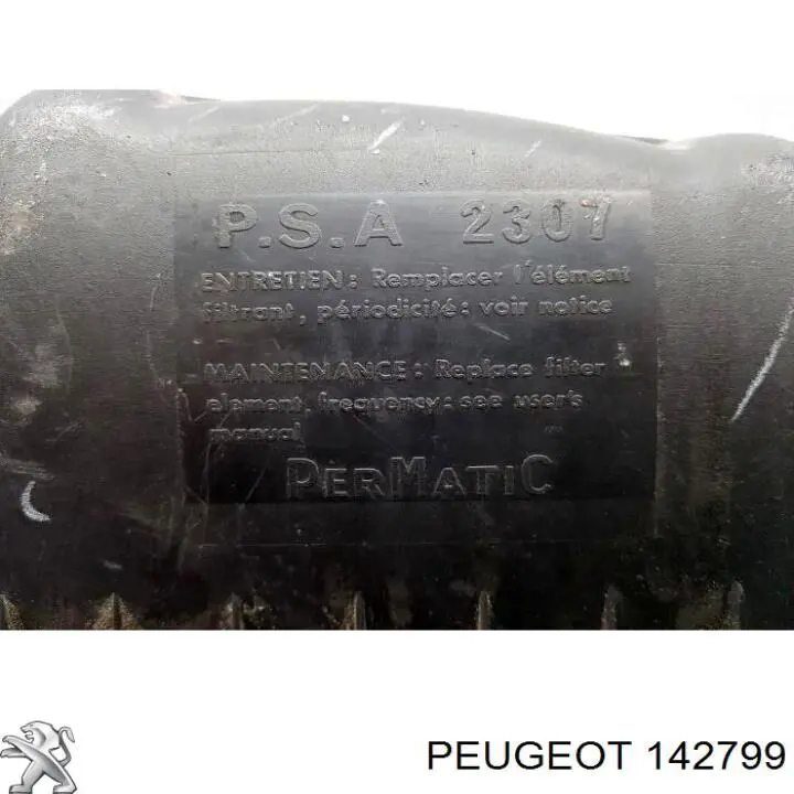 Casco de filtro de aire 142799 Peugeot/Citroen
