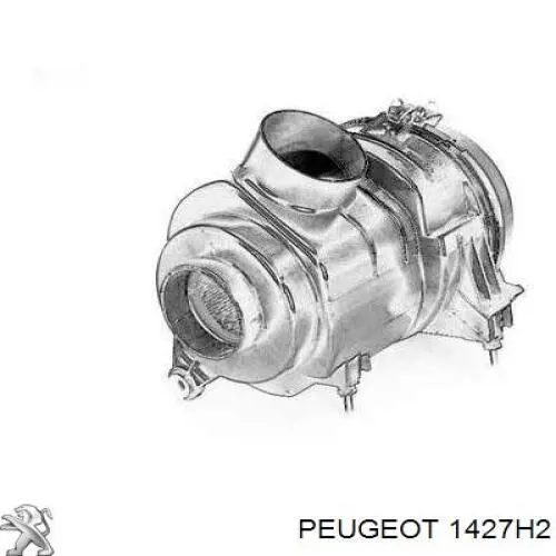 Casco de filtro de aire 1427H2 Peugeot/Citroen