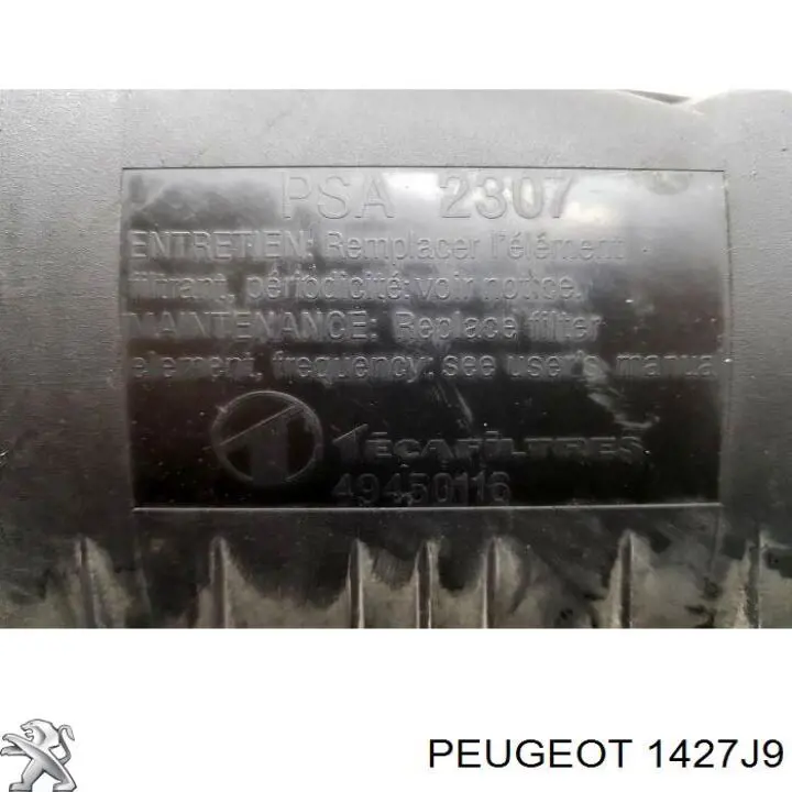 Воздушный фильтр 1427J9 Peugeot/Citroen
