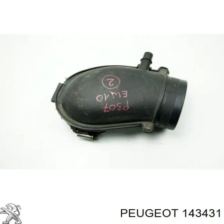 Cano derivado de ar do medidor de consumo do ar para Peugeot 407 (6D)