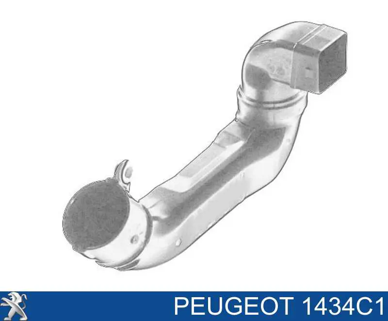 00001434C1 Peugeot/Citroen патрубок воздушный, вход воздушного фильтра