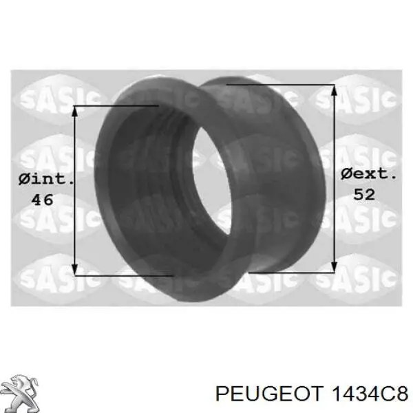 Прокладка турбины, гибкая вставка Peugeot/Citroen 1434C8