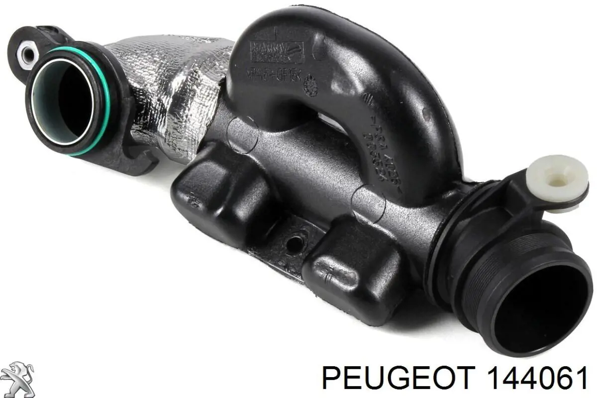 Патрубок воздушный, выход из турбины/компрессора (наддув) на Peugeot 206 2D