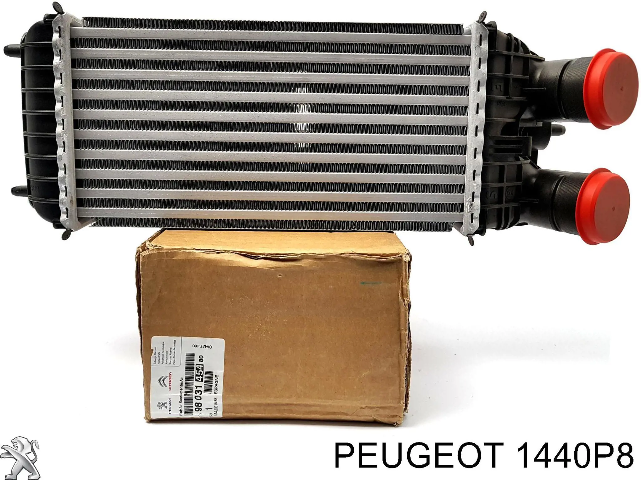 Radiador de aire de admisión 1440P8 Peugeot/Citroen