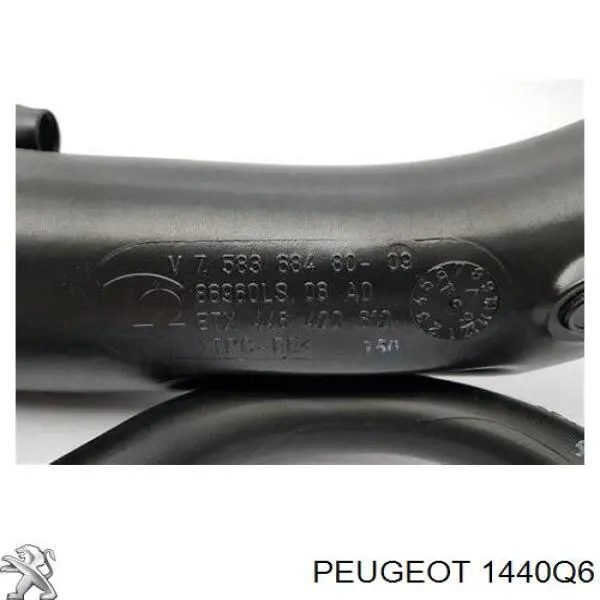 Патрубок воздушный, вход в турбину (наддув) 00001440Q6 Peugeot/Citroen