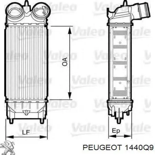 Купить 1440Q9 Peugeot/Citroen Интеркулер
