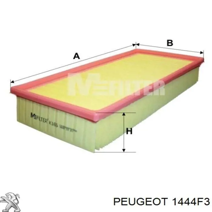 Купить 1444F3 Peugeot/Citroen Автомобильный фильтр воздуха