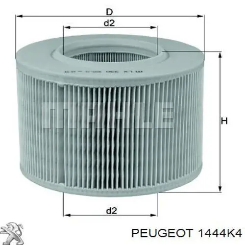 1444K4 Peugeot/Citroen воздушный фильтр