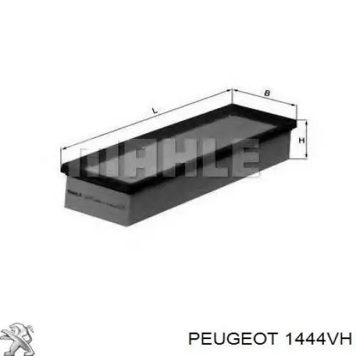 Воздушный фильтр 1444VH Peugeot/Citroen