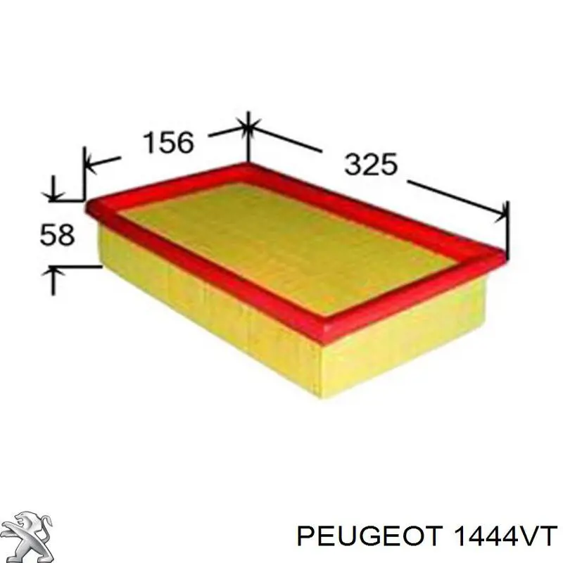Фильтр воздушный Peugeot/Citroen 1444VT
