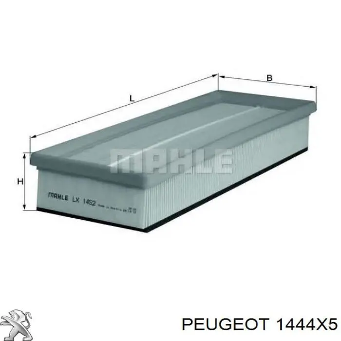 Элемент воздушного фильтра Peugeot/Citroen 1444X5 цена, от 5.34 USD