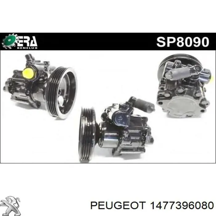 1477396080 Peugeot/Citroen bomba da direção hidrâulica assistida