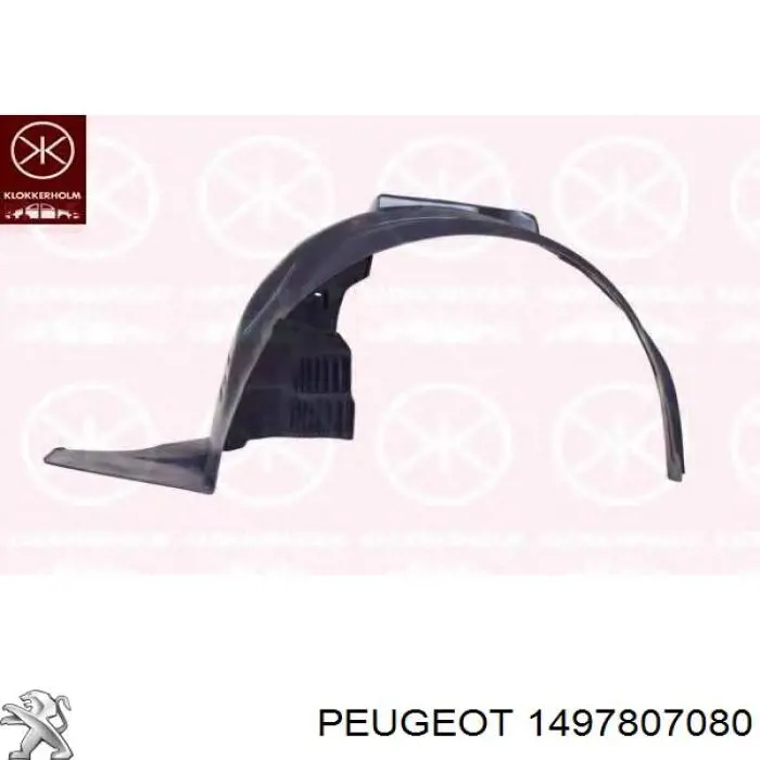 Подкрылок передний правый 1497807080 Peugeot/Citroen