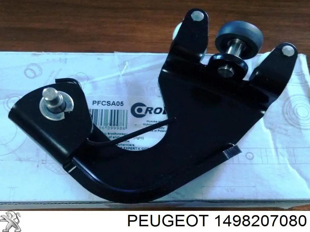 1498207080 Peugeot/Citroen rolo direito central da porta lateral (deslizante)