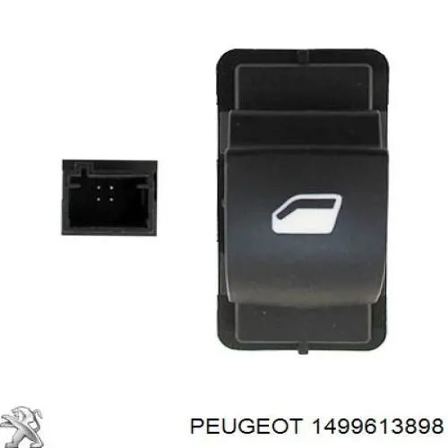 Кнопка стеклоподъемника передняя 1499613898 Peugeot/Citroen