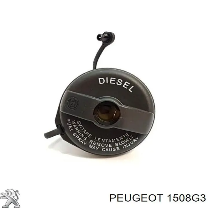 Tapa (tapón) del depósito de combustible 1508G3 Peugeot/Citroen