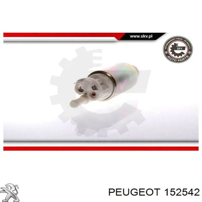 Módulo alimentación de combustible 152542 Peugeot/Citroen
