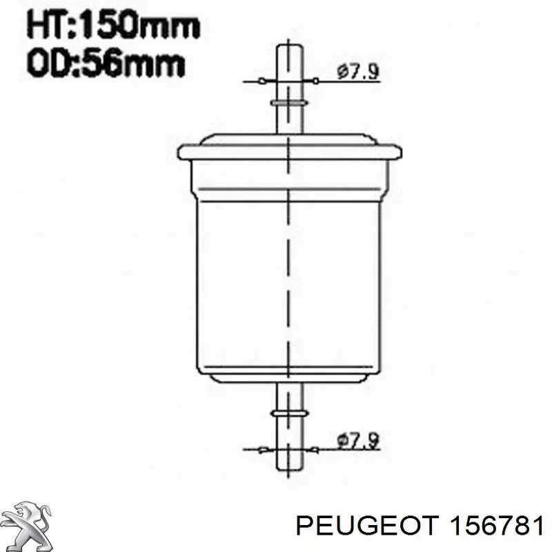Купить 156781 Peugeot/Citroen Фильтр-отстойник топлива грубой очистки
