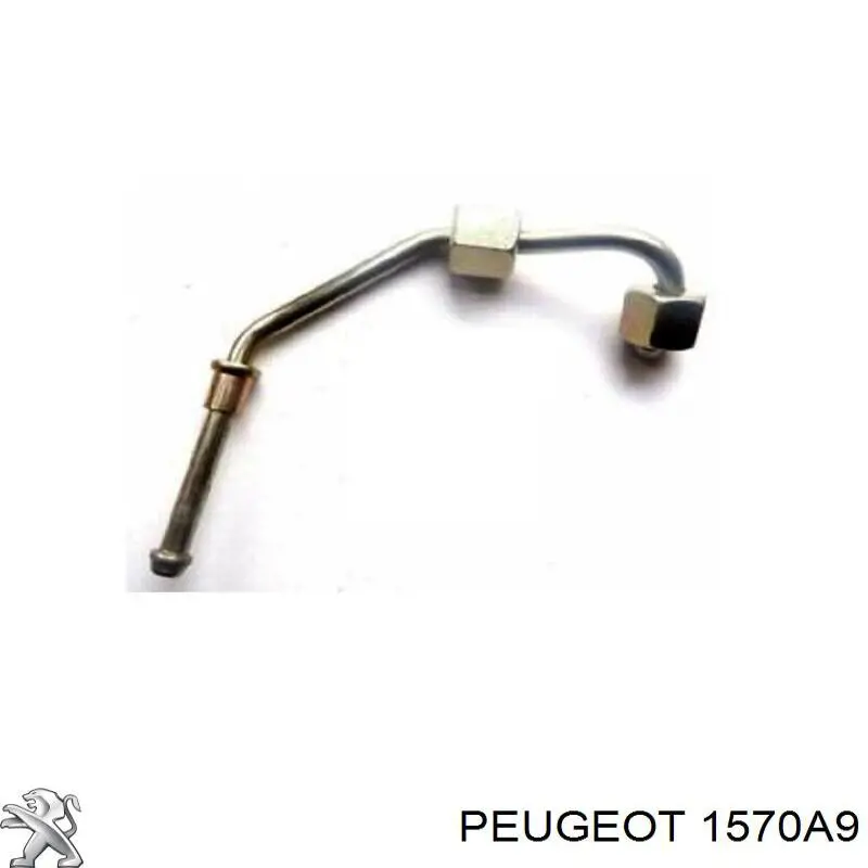 1570A9 Peugeot/Citroen tubo de combustível, desde a bomba de combustível de pressão alta até a sonda de combustível
