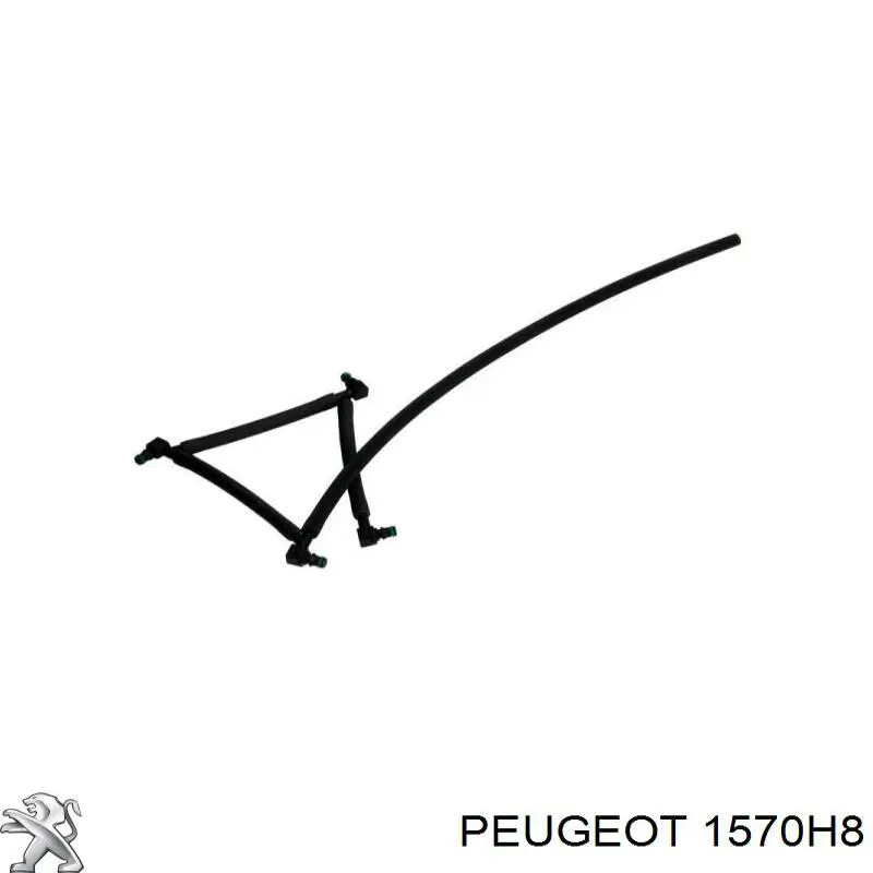 Трубка топливная форсунки 3-го цилиндра Peugeot/Citroen 1570H8 цена, от 3.18 USD