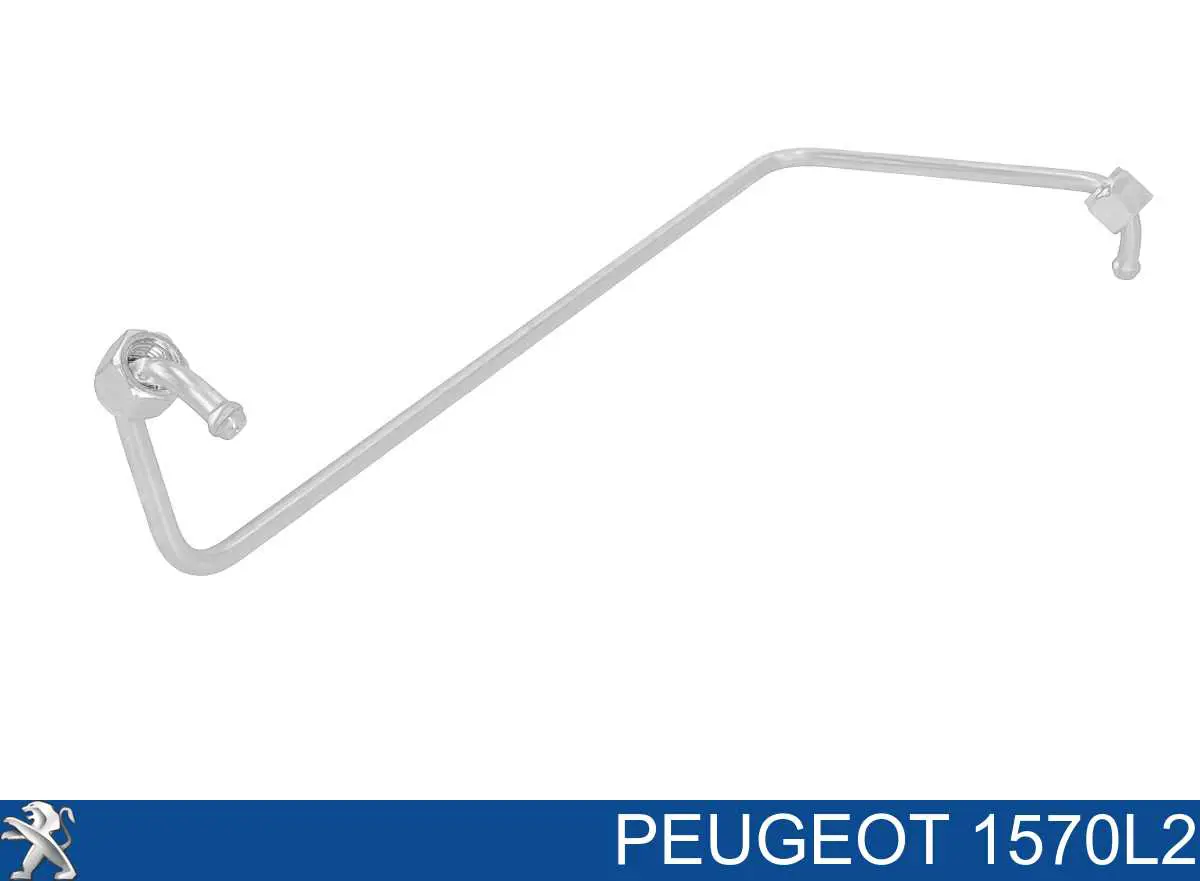 1570L2 Peugeot/Citroen трубка топливная, от тнвд к топливной рейке