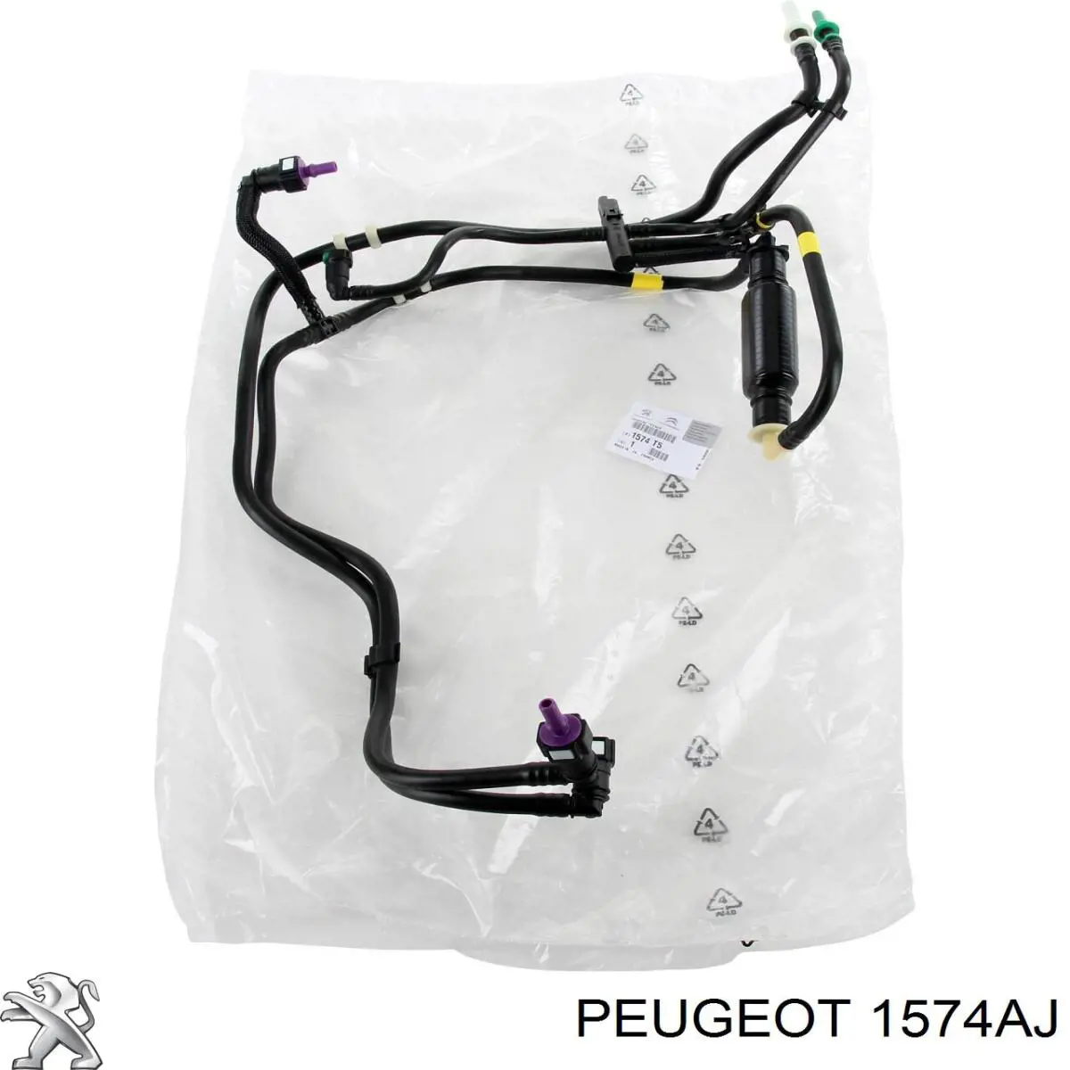 Трубка топливная, обратная от форсунок Peugeot/Citroen 00001574AJ цена, от 35.67 USD