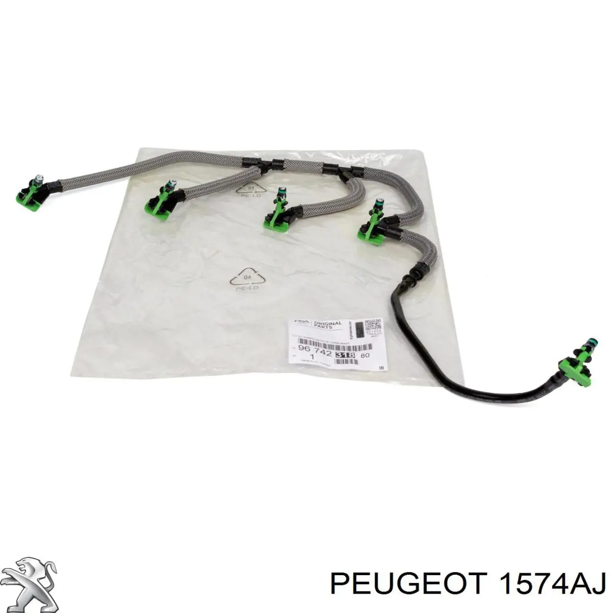 Обратная топливная трубка 00001574AJ Peugeot/Citroen