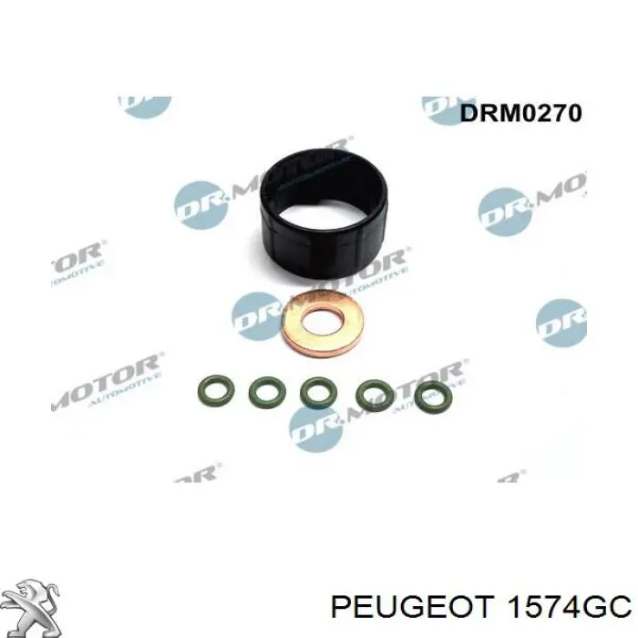 1574GC Peugeot/Citroen Кольцо уплотнительное штуцера обратного шланга форсунки