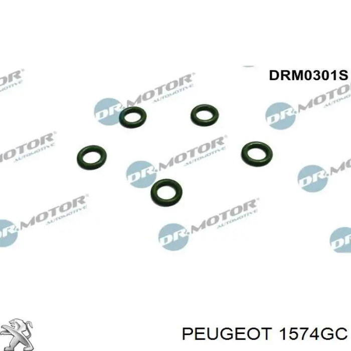 Кольцо уплотнительное штуцера обратного шланга форсунки Peugeot/Citroen 1574GC цена, от 8.55 USD