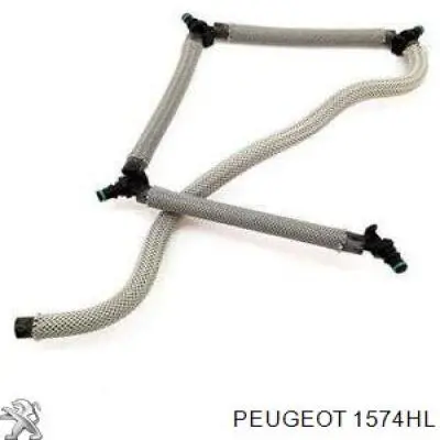 Трубка топливная, обратная от форсунок Peugeot/Citroen 1574HL цена, от 52.08 USD