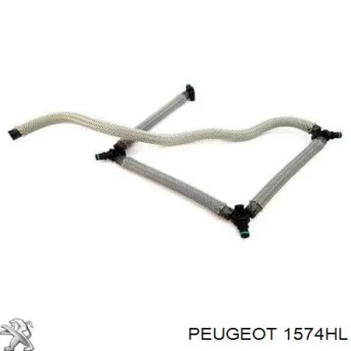 1574HL Peugeot/Citroen Трубка топливная обратная от форсунок
