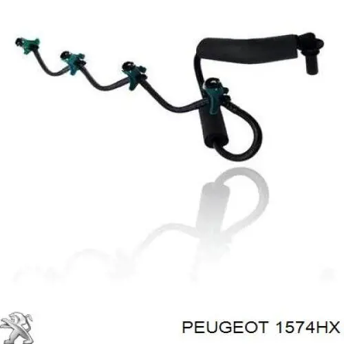 1574HX Peugeot/Citroen Трубка топливная обратная от форсунок
