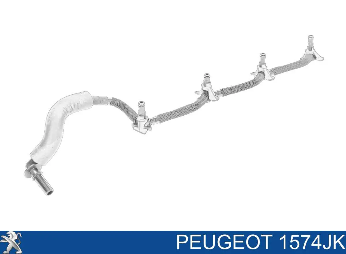 1574JK Peugeot/Citroen tubo de combustível, inverso desde os injetores