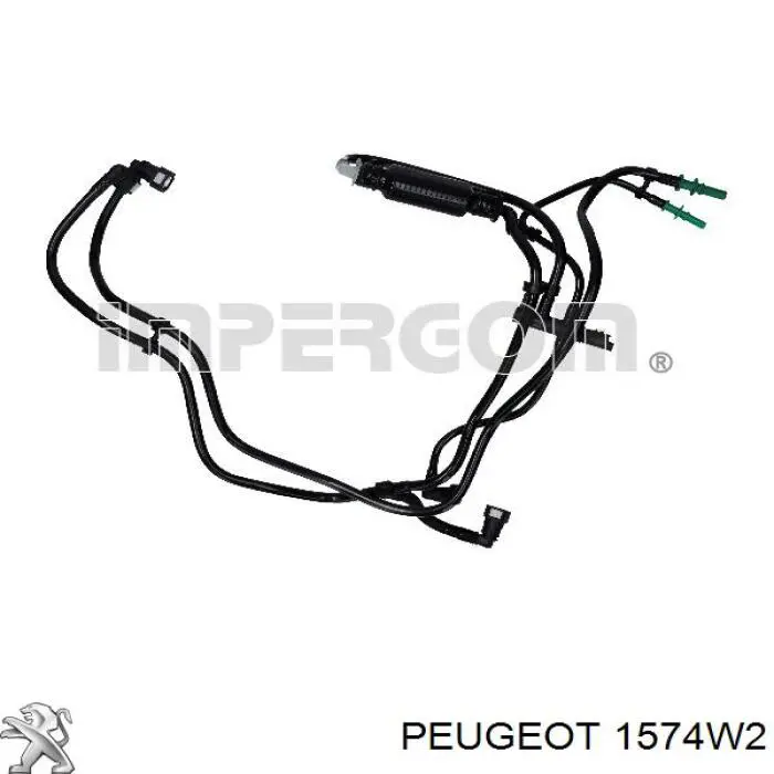 Купить 1574W2 Peugeot/Citroen Трубка топливная, от фильтра к насосу