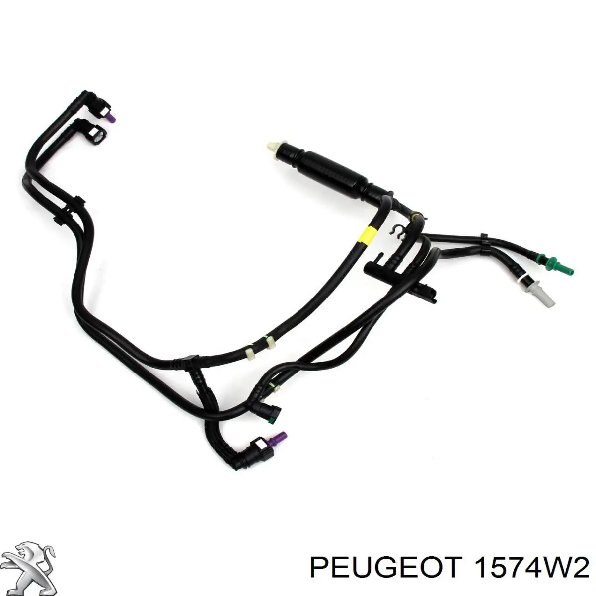 1574W2 Peugeot/Citroen трубка топливная, от фильтра к насосу