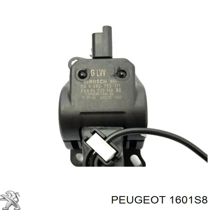 1601S8 Peugeot/Citroen педаль газа (акселератора)