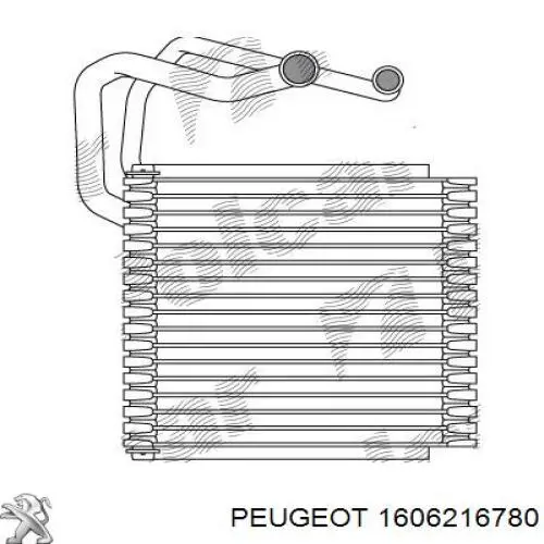 1606216780 Peugeot/Citroen vaporizador de aparelho de ar condicionado