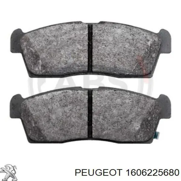Передние тормозные колодки 1606225680 Peugeot/Citroen