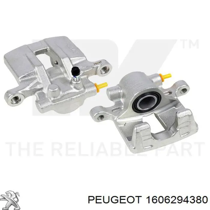 1606294380 Peugeot/Citroen suporte do freio traseiro esquerdo