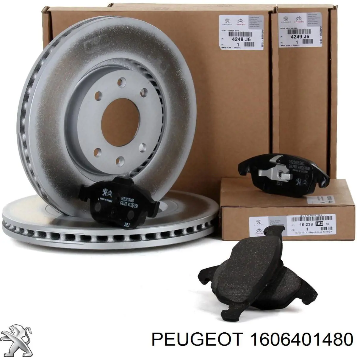 1606401480 Peugeot/Citroen диск тормозной передний