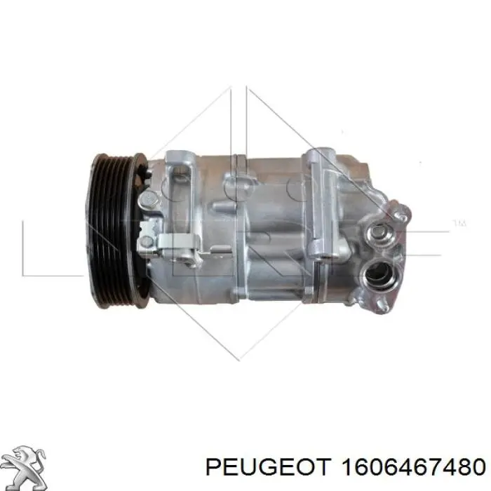 Compresor de aire acondicionado 1606467480 Peugeot/Citroen