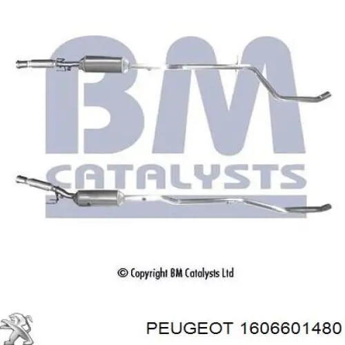 ДПФ фильтр Peugeot/Citroen 1606601480 цена, от 510.44 USD