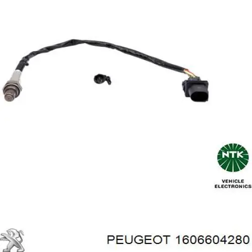 1606604280 Peugeot/Citroen sonda lambda, sensor de oxigênio