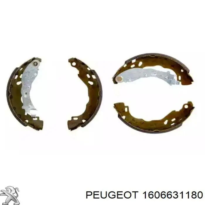 1606631180 Peugeot/Citroen колодки тормозные задние барабанные